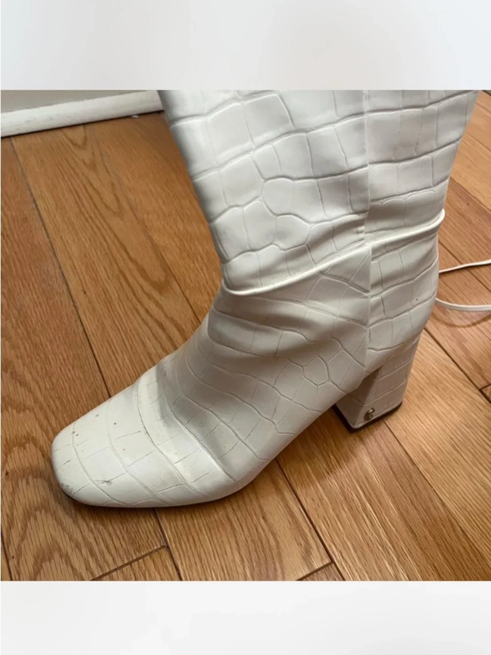 Circus by Sam Edelman crocodile knee high gogo boots - Picture 7 of 8